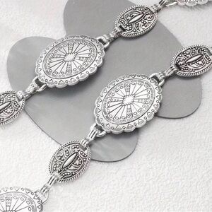 Intricate Silver Chain Belt
